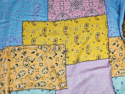 Digital Print Double Gauze Cotton Fabric – Bandana Patchwork | Patchwork Picnic