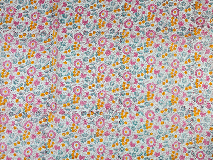 Hand Block Print Cotton Fabric – Multicolor Wildflower Meadow | Wildflower Meadow