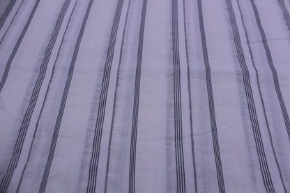 Black & White Stripe Cotton Seersucker – 48" Wide | Classic, Light & Textured Fabric