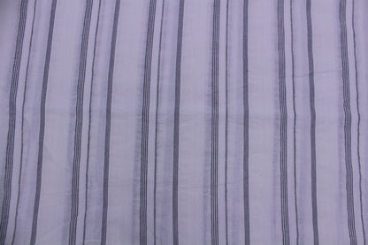 Black & White Stripe Cotton Seersucker – 48" Wide | Classic, Light & Textured Fabric