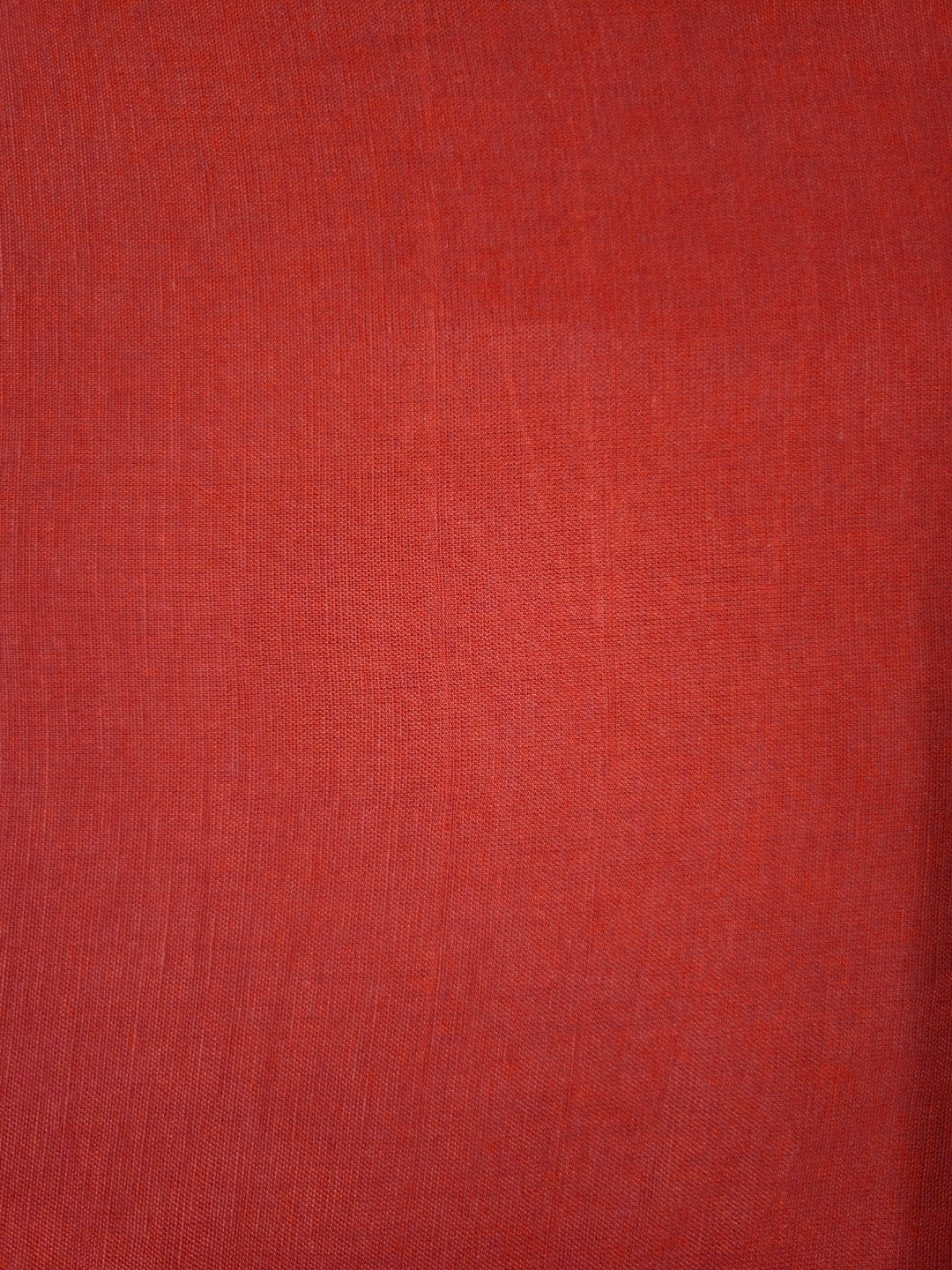 Dark Orange Cotton Linen Fabric – 57” Wide | Rich, Breathable & Textured | Natural Fiber Blend