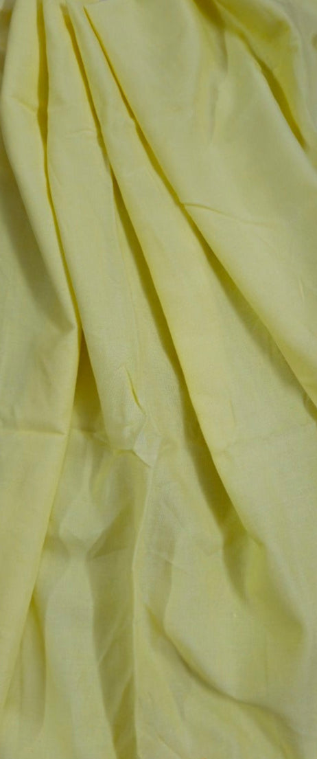 Lemon Yellow Cotton Linen Fabric – 54” Wide | Fresh, Breathable & Textured | Natural Fiber Blend