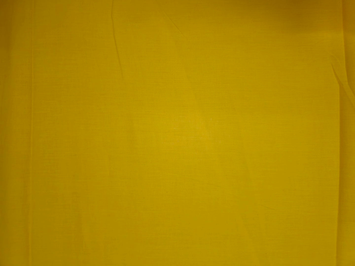 Yellow Cotton Cambric Fabric – 56” Wide | Lightweight, Soft & Smooth | 100% Cotton for Summer Wear