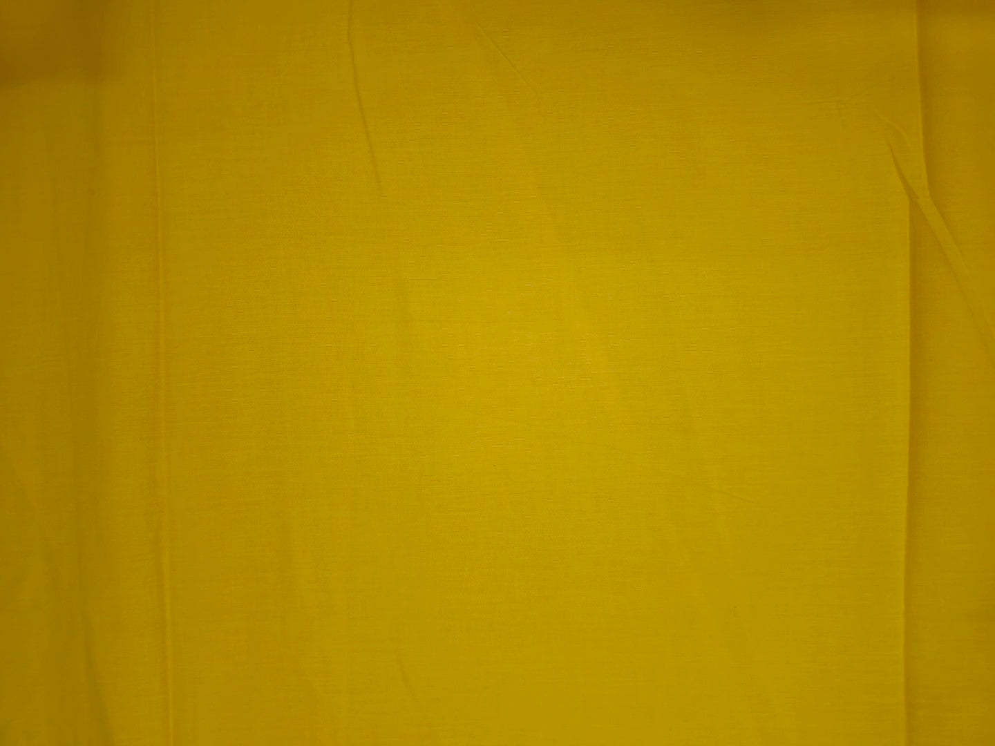 Yellow Cotton Cambric Fabric – 56” Wide | Lightweight, Soft & Smooth | 100% Cotton for Summer Wear