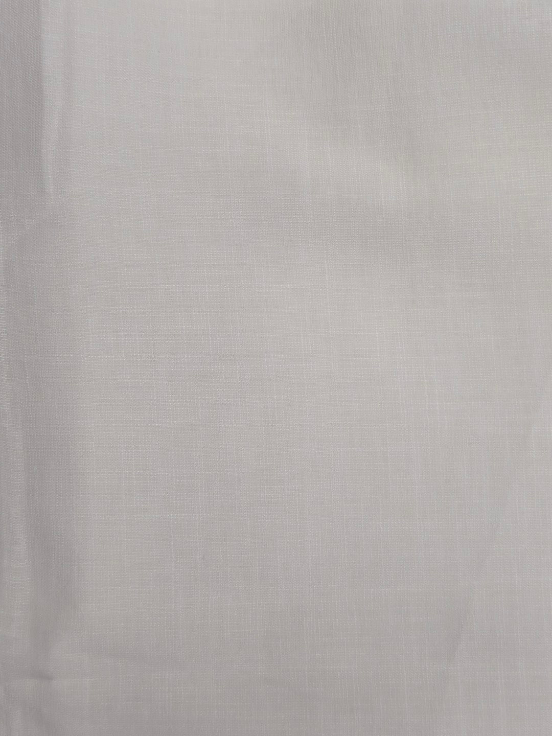 White Cotton Linen Fabric – Natural Blend | 42” Width | Breathable, Textured & Versatile | 100% Natural Fibers
