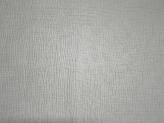 Natural Cream 4-Layer Cotton Muslin Fabric – 100% Cotton | Heavyweight Crinkle | 220 GSM | 52” Width